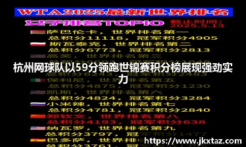 杭州网球队以59分领跑世锦赛积分榜展现强劲实力